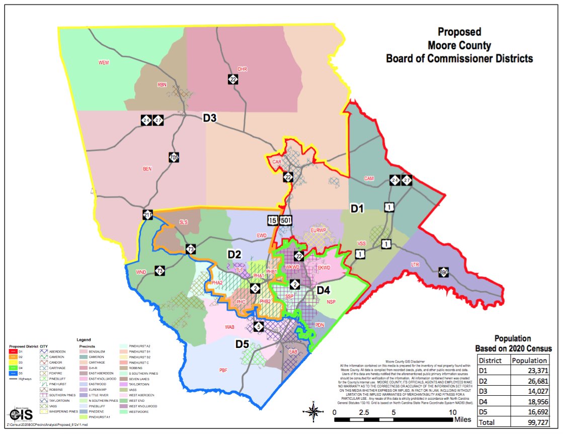 2020 Moore County Election Map 2